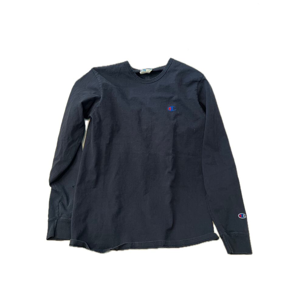 Champion Long Sleeve Blue T-Shirt Mens Large